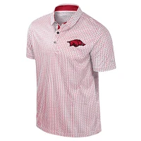 Men's Colosseum Cardinal Arkansas Razorbacks Big & Tall Marty Rival Polo