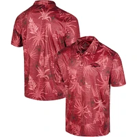 Men's Colosseum Cardinal Arkansas Razorbacks Big & Tall Palms Polo