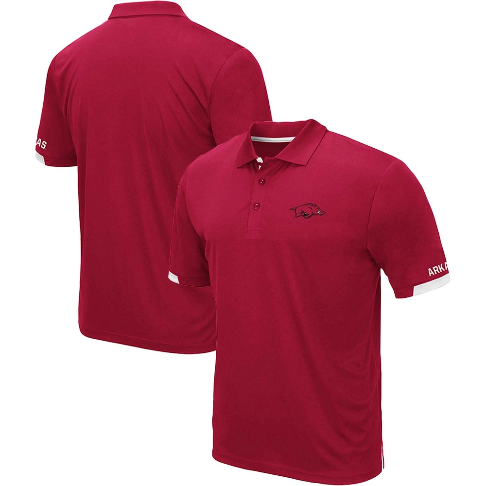 Colosseum Cardinal Arkansas Razorbacks Polo pour homme Big & Tall Santry