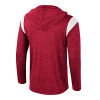 Coupe-vent à demi-zip Colosseum Cardinal Arkansas Razorbacks Dozer pour hommes