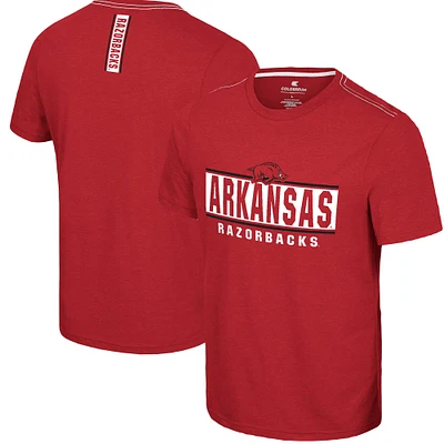 T-shirt Colosseum Cardinal Arkansas Razorbacks No Problemo pour hommes