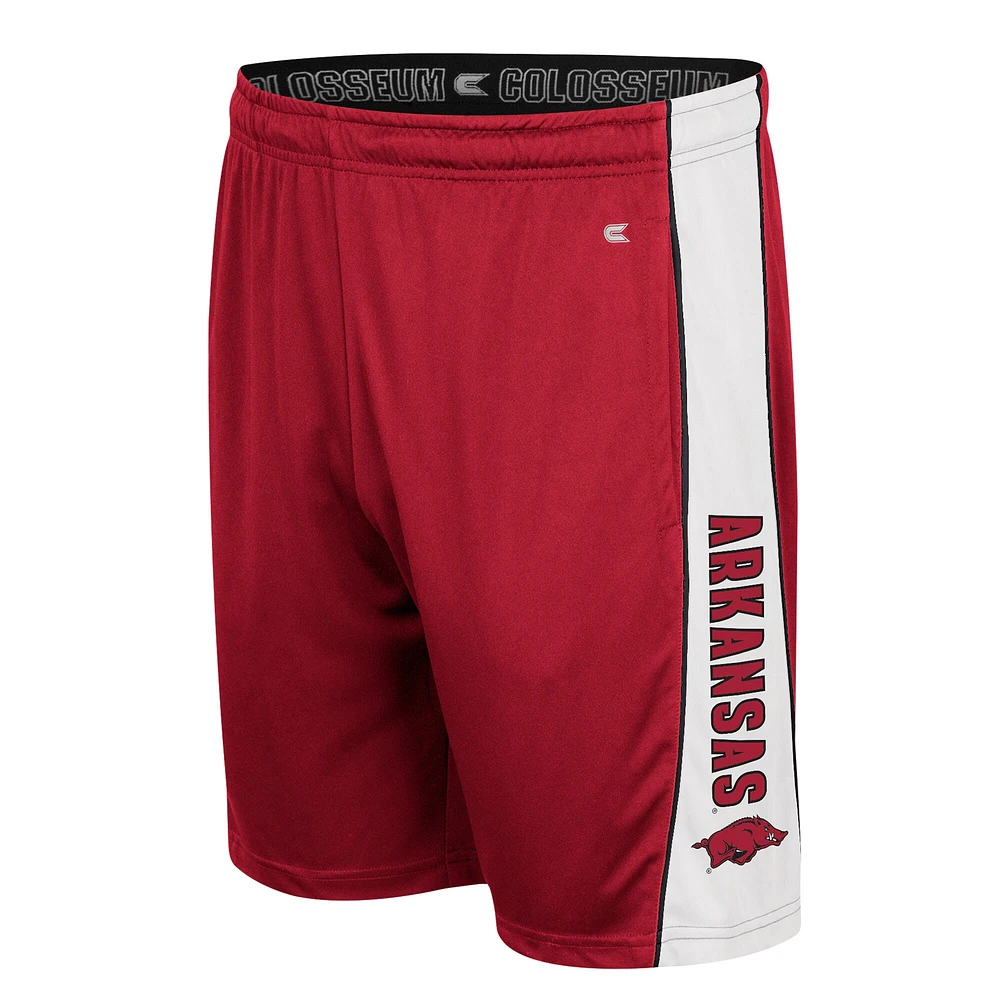 Colosseum Cardinal Arkansas Razorbacks Sanest Choice Short pour homme