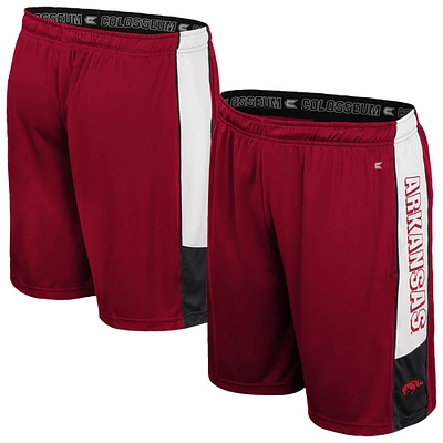 Men's Colosseum Cardinal Arkansas Razorbacks Quantum Shorts