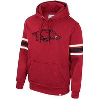 Men's Colosseum Cardinal Arkansas Razorbacks Saluting Pullover Hoodie