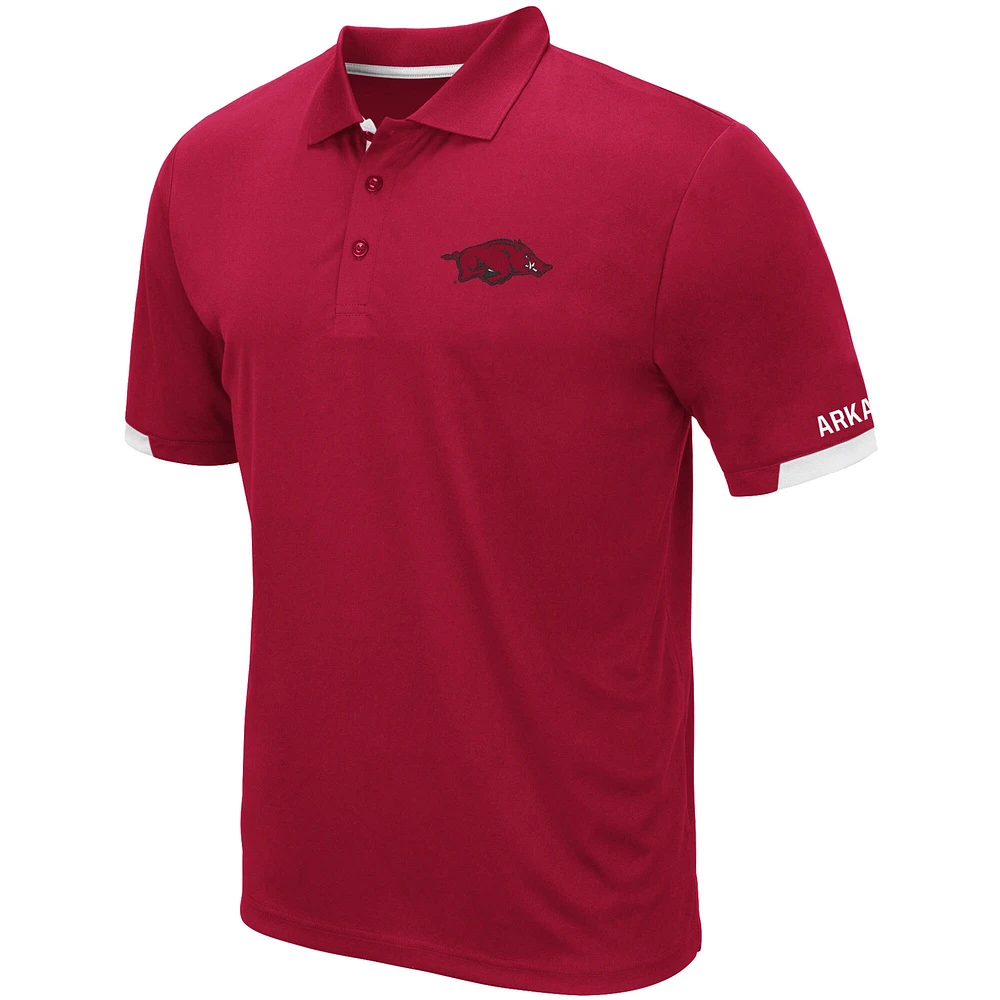 Colosseum Cardinal Arkansas Razorbacks Santry Polo léger pour homme