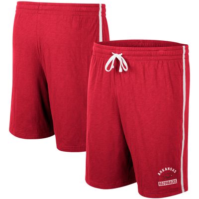 Men's Colosseum Cardinal Arkansas Razorbacks Thunder Slub Shorts