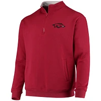 Men's Colosseum Cardinal Arkansas Razorbacks Tortugas Logo Quarter-Zip Jacket