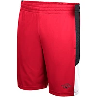 Men's Colosseum Cardinal Arkansas Razorbacks Very Thorough Shorts