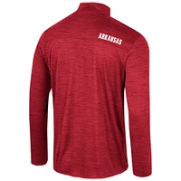 Coupe-vent à quart de zip Colosseum Cardinal Arkansas Razorbacks Wright pour hommes