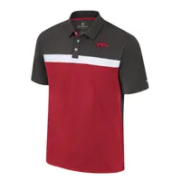 Men's Colosseum Charcoal Arkansas Razorbacks Two Yutes Polo