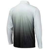 Men's Colosseum Gray Arkansas Razorbacks Magic Team Logo Quarter-Zip Jacket