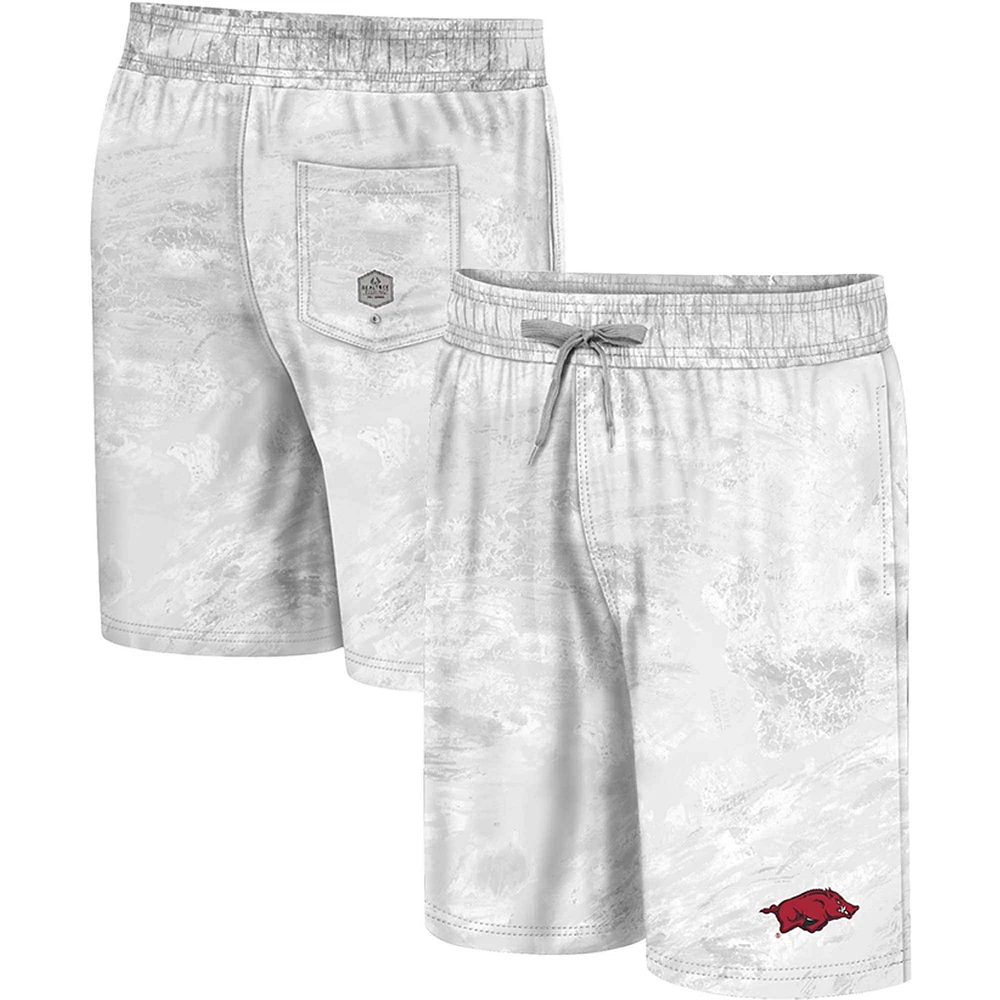 Colisée Blanc Arkansas Razorbacks Realtree Aspect Ohana Short de bain pour homme