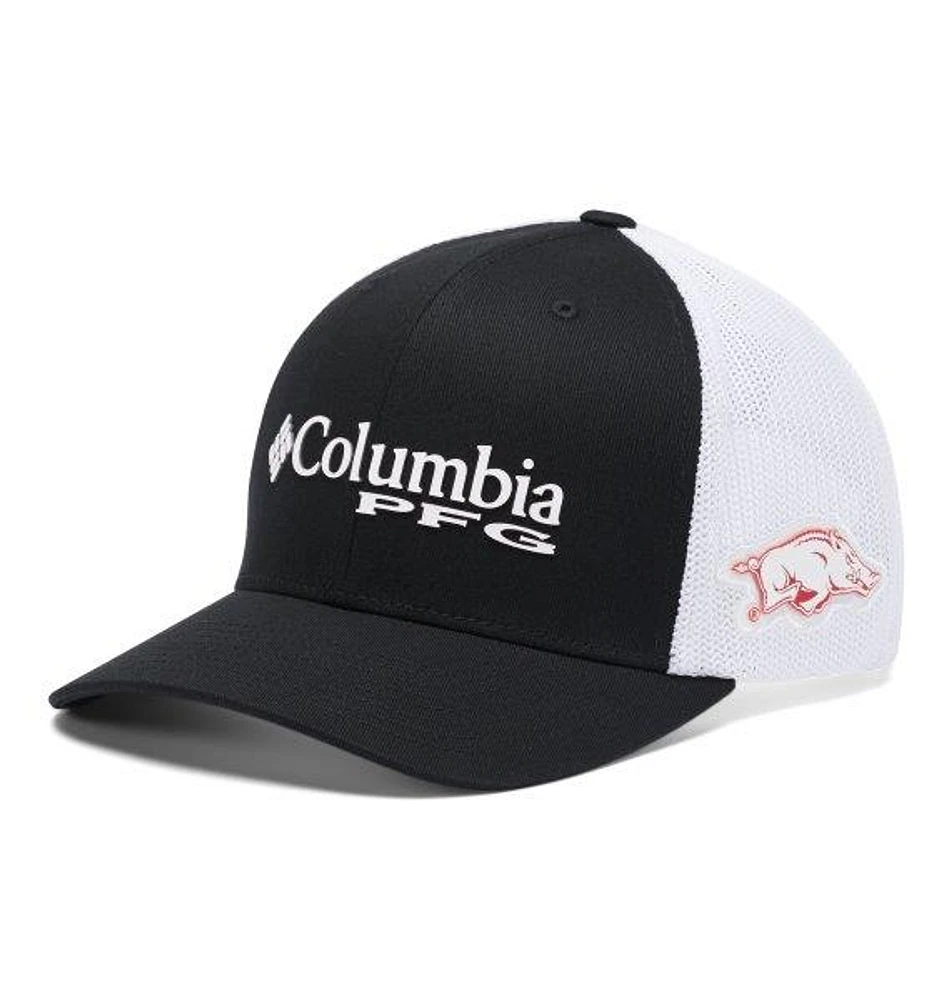 Casquette Columbia Arkansas Razorbacks PFG Snapback noire pour homme