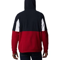 Men's Columbia Cardinal Arkansas Razorbacks Lodge Quarter-Zip Hoodie