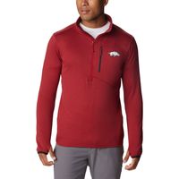 Men's Columbia Cardinal Arkansas Razorbacks Park View Omni-Wick Half-Zip Top