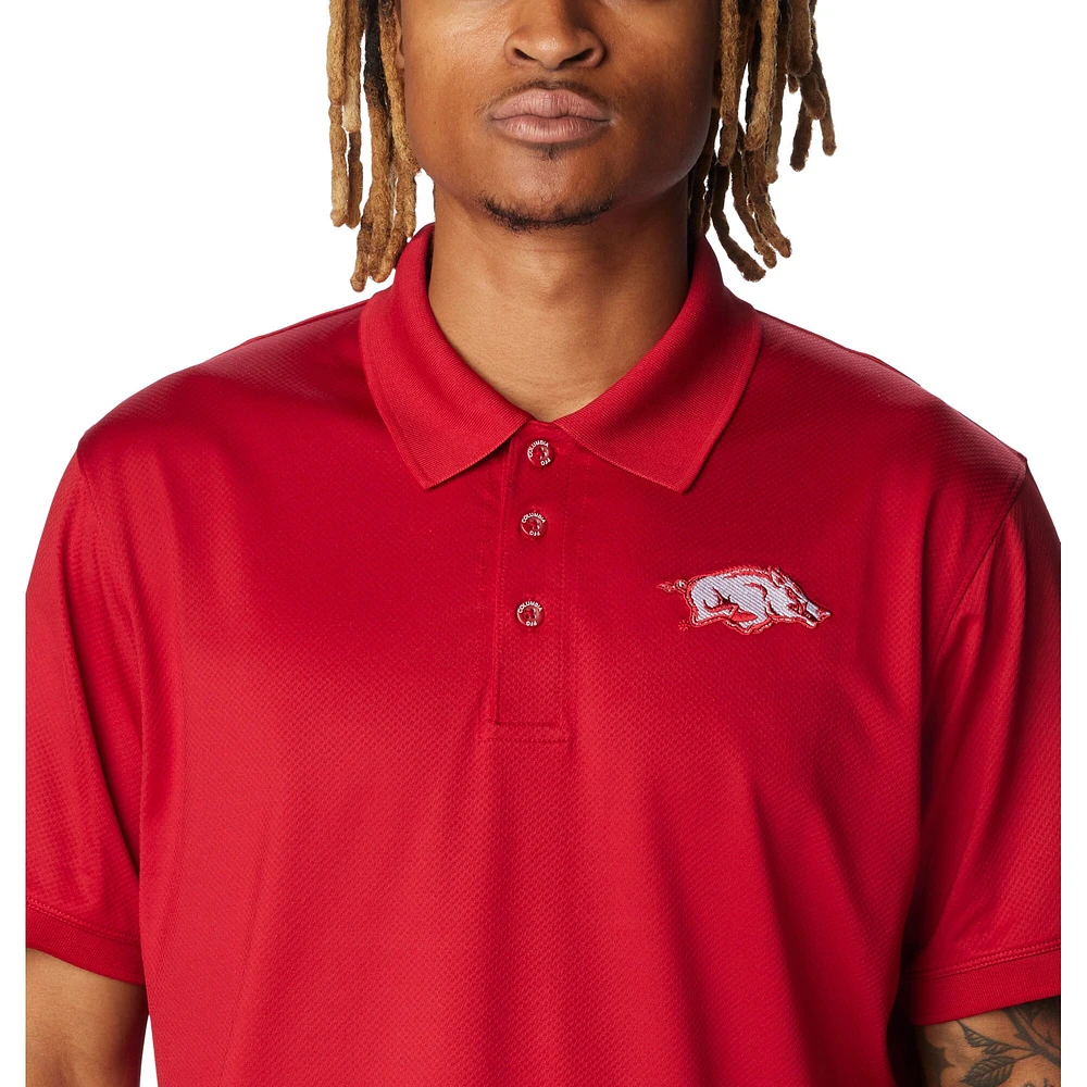 Polo Columbia Cardinal Arkansas Razorbacks PFG Tamiami pour homme