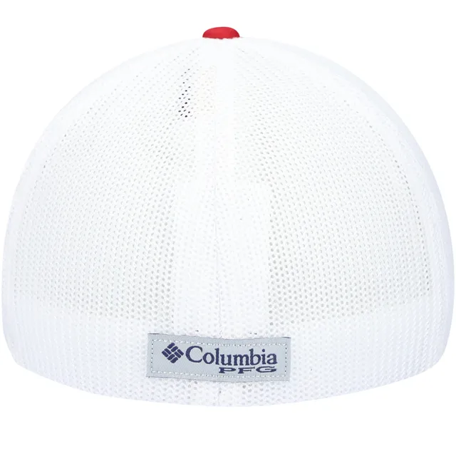 Men's Columbia Gray Dallas Cowboys PFG Fish Flag Flex Hat