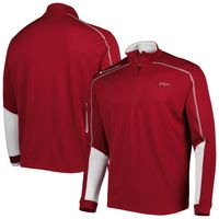 Men's Columbia Cardinal Arkansas Razorbacks Shotgun 2.0 Omni-Wick Quarter-Zip Jacket