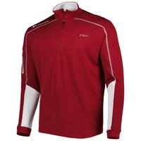 Men's Columbia Cardinal Arkansas Razorbacks Shotgun 2.0 Omni-Wick Quarter-Zip Jacket