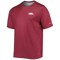 T-shirt Columbia Cardinal Arkansas Razorbacks Terminal Tackle Omni-Shade pour homme