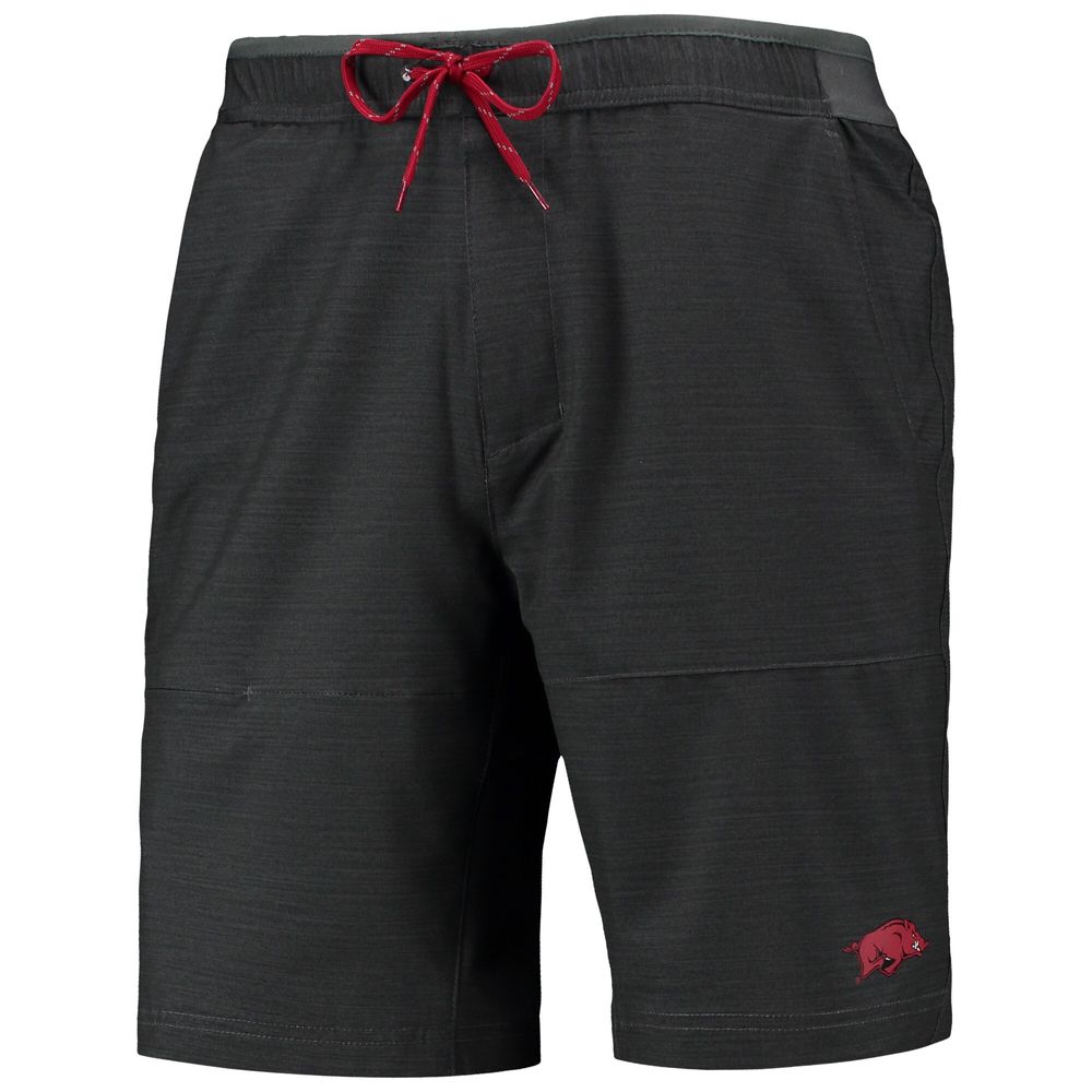 Men's Columbia Charcoal Arkansas Razorbacks Twisted Creek Omni-Shield Shorts