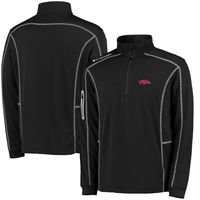 Men's Columbia Golf Black Arkansas Razorbacks Shotgun Quarter-Zip Pullover