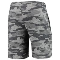 Men's Concepts Sport Charcoal/Gray Arkansas Razorbacks Camo Backup Terry Jam Lounge Shorts