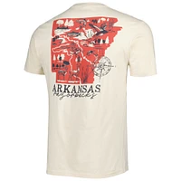 Men's Cream Arkansas Razorbacks Hyperlocal T-Shirt