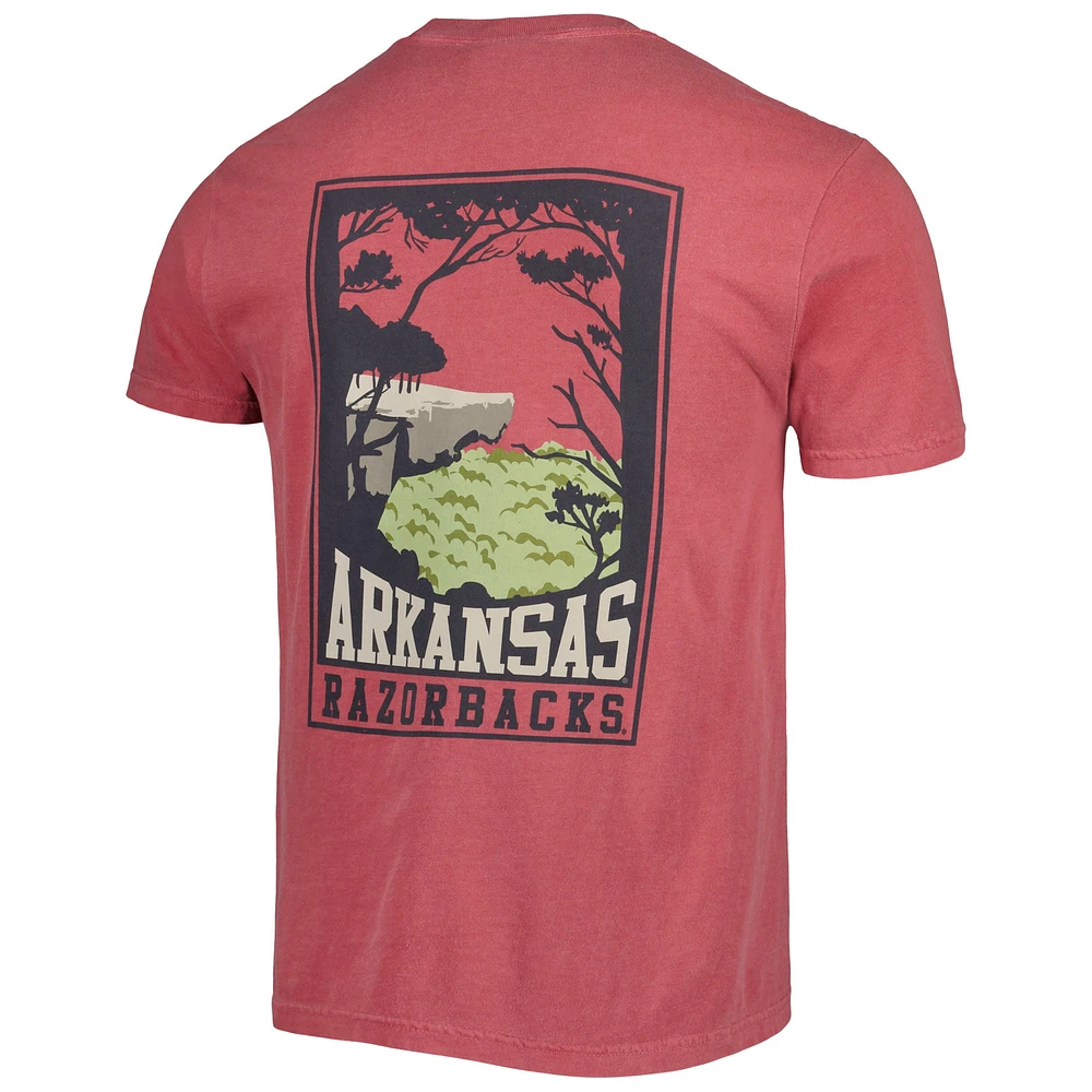 T-shirt pour homme Crimson Arkansas Razorbacks Hyperlocal Tree