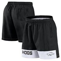 Short tissé noir Arkansas Razorbacks Elements Intensity Fanatics pour hommes