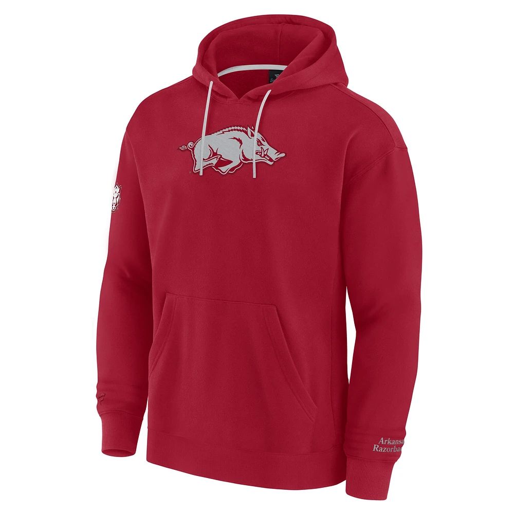 Men's Fanatics Cardinal Arkansas Razorbacks Elements Pace Pullover Hoodie