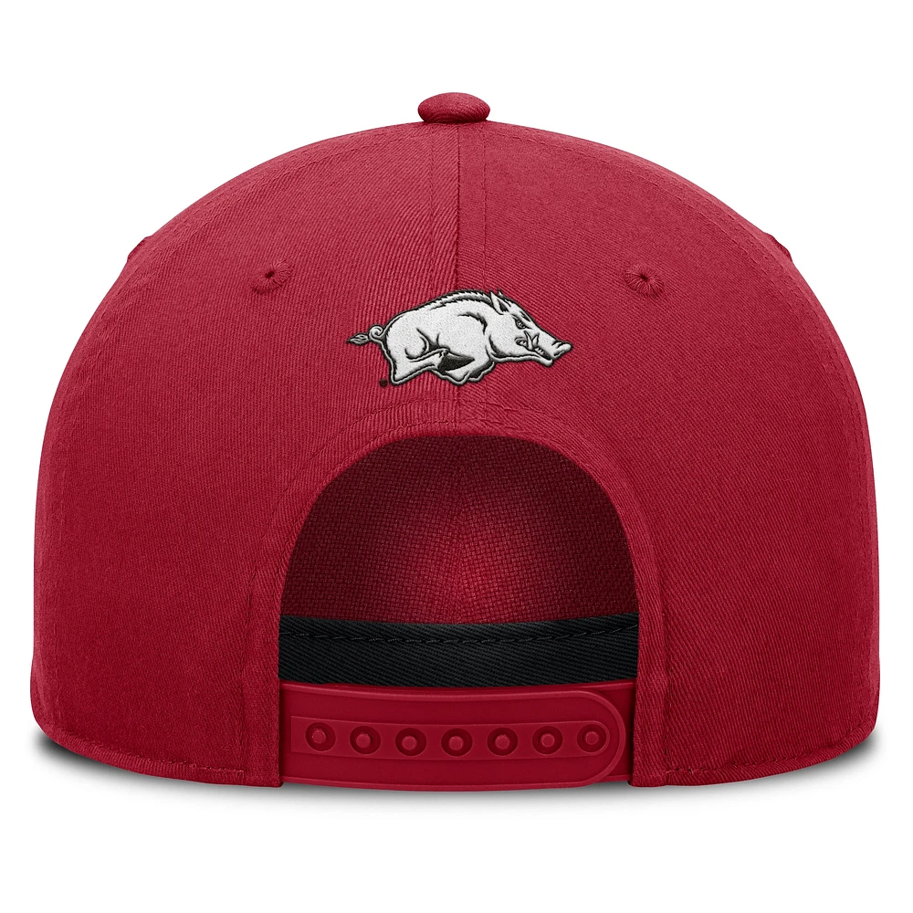 Men's Fanatics Cardinal Arkansas Razorbacks Foul Ball Rope Adjustable Hat