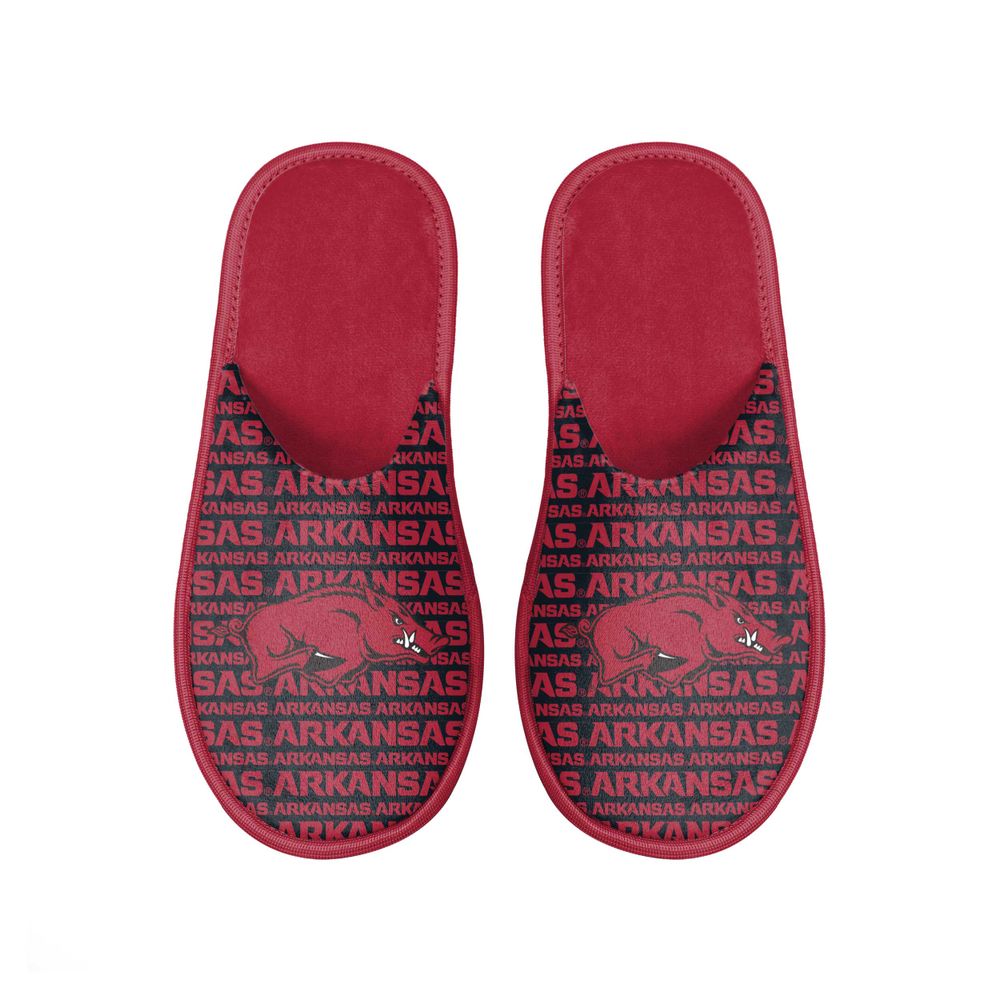 Men's FOCO Arkansas Razorbacks Scuff Logo Slide Slippers