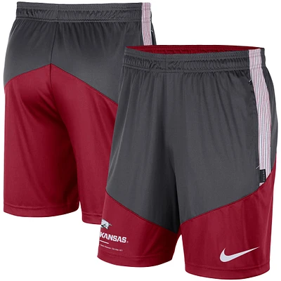 Men's Jordan Brand Anthracite Arkansas Razorbacks Performance Knit Shorts