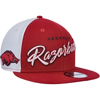 Men's New Era  Cardinal Arkansas Razorbacks Outright 9FIFTY Snapback Hat