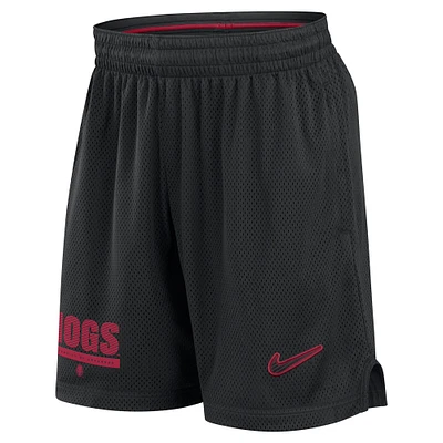 Men's Nike Black Arkansas Razorbacks 2024 Sideline Mesh Shorts