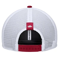 Men's Nike Cardinal Arkansas Razorbacks 2024/25 Sideline Rise Trucker Adjustable Hat