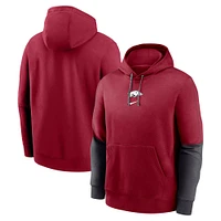 Sweat à capuche en polaire Nike Cardinal Arkansas Razorbacks 2024 Sideline Club pour homme