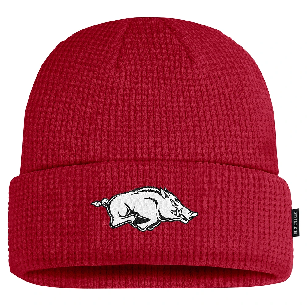 Men's Nike Cardinal Arkansas Razorbacks 2024 Sideline Terra Cuffed Knit Hat