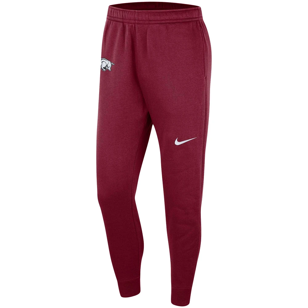 Pantalon en polaire Nike Cardinal Arkansas Razorbacks Club pour homme