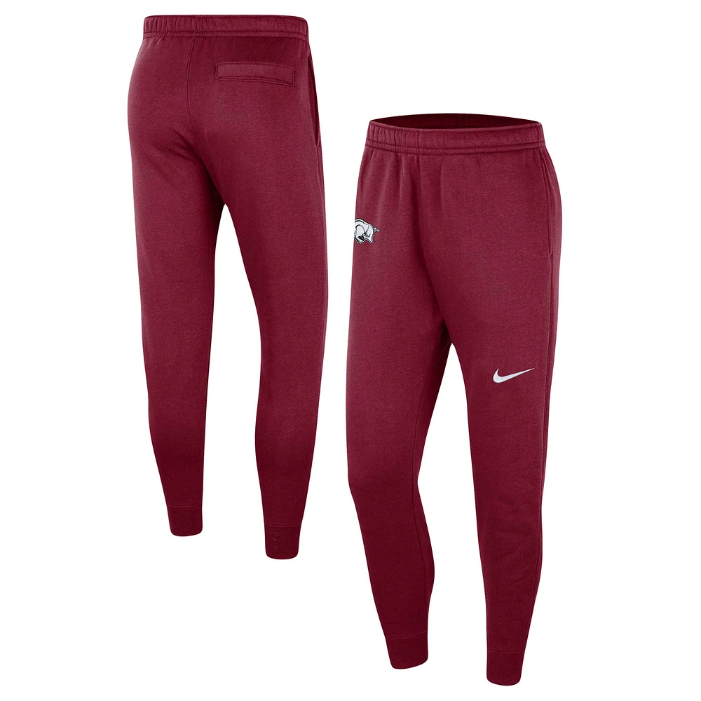 Pantalon en polaire Nike Cardinal Arkansas Razorbacks Club pour homme