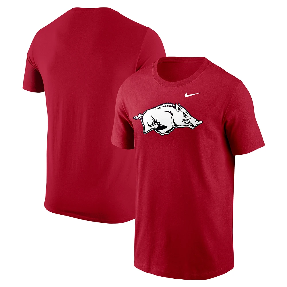 T-shirt Nike Cardinal Arkansas Razorbacks pour homme avec logo