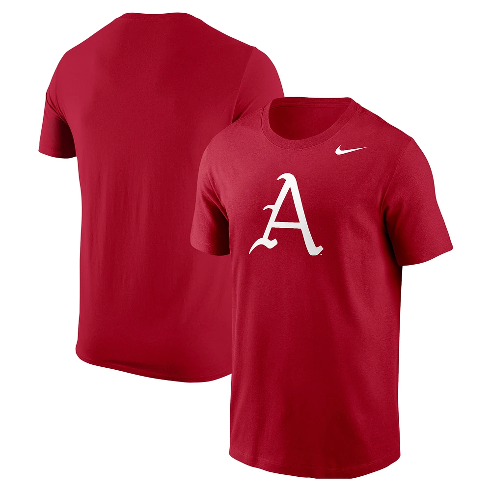 T-shirt Nike Cardinal Arkansas Razorbacks pour homme avec logo