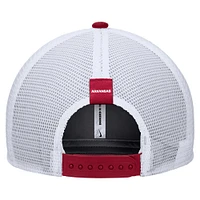 Casquette Nike Cardinal Arkansas Razorbacks Meshback Snapback pour homme