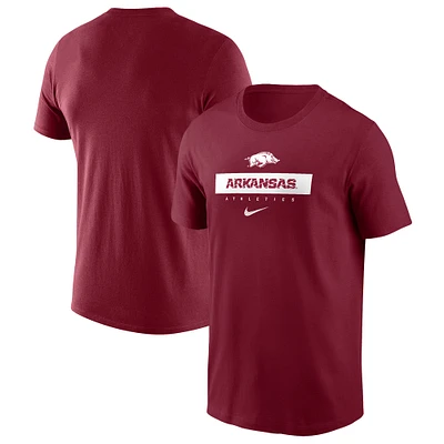 T-shirt Nike Crimson Arkansas Razorbacks 2024 Sideline Team Issue Performance pour homme