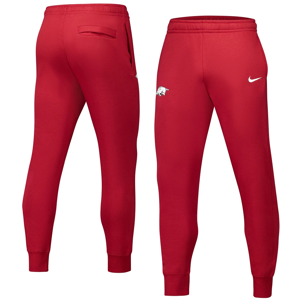 Men's Nike Crimson Arkansas Razorbacks Club Fleece Pants