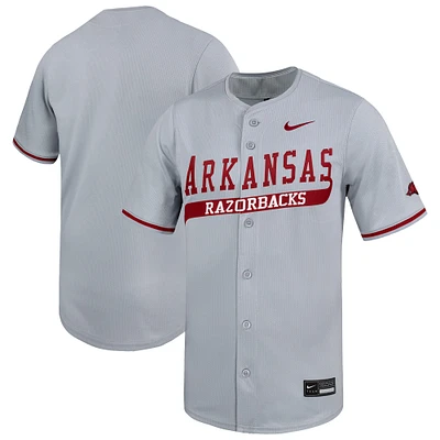 Maillot de baseball Nike Arkansas Razorbacks Limited pour homme, gris