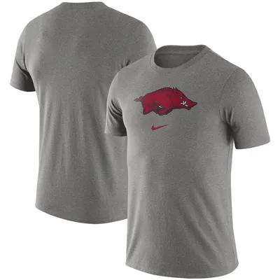 Arkansas Razorbacks Nike Essential Logo T-Shirt - Heathered Gray