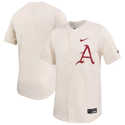 Maillot de baseball Nike Natural Arkansas Razorbacks Limited pour homme