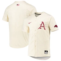 Maillot de baseball réplique naturel des Razorbacks l'Arkansas Nike pour homme